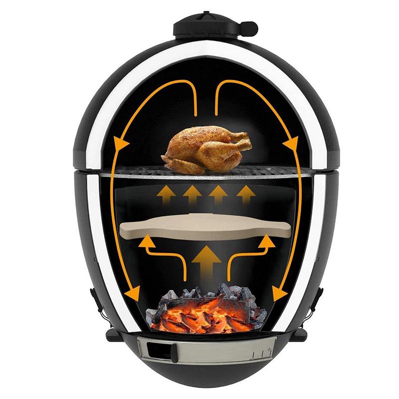 kamado grill heat deflector