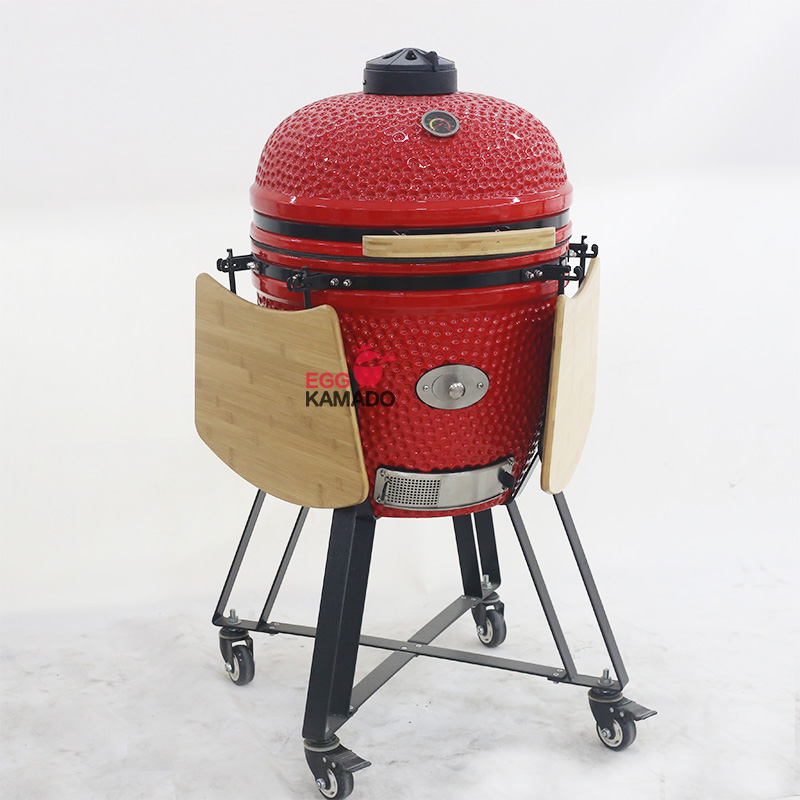 EGGKAMADO Keramik-Kamado-BBQ-Grill-Chips-Zufuhr